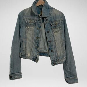 Vintage Abercrombie & Fitch Distressed Denim Jacket